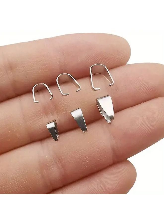Golden Stainless Steel Melon Seed Clasp Connector Clips 49 51pcs DIY Jewelry Fasteners - Image 2